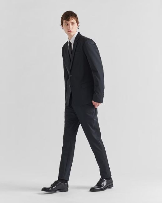 Prada Black Single Breasted Tailored Suit for men
