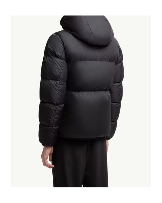 Moncler Black Montcla Hooded Short Down Jacket for men