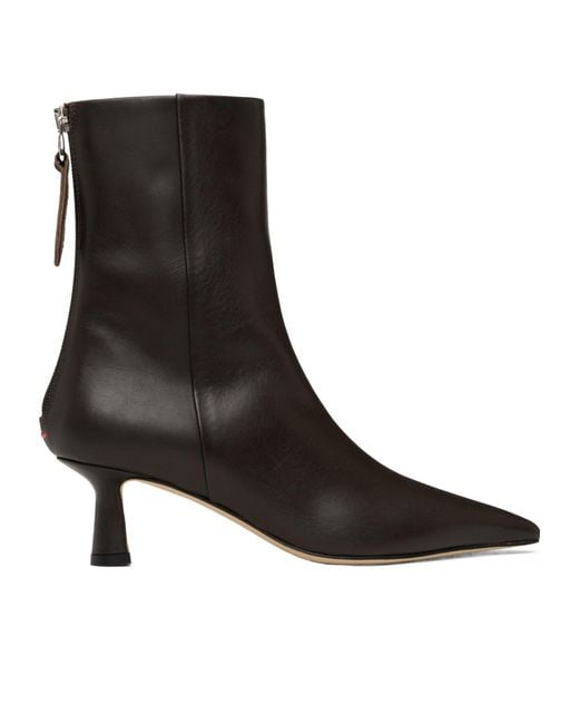 Aeyde Black Rowan Ankle Boots