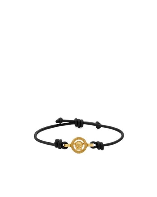 Versace White Medusa '95 Knot-Fastened Bracelet for men
