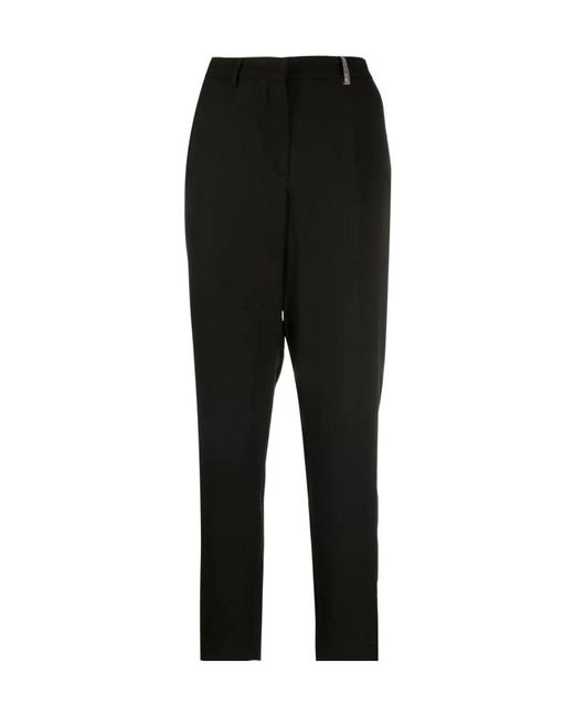 Fabiana Filippi Black High-Waist Cropped Trousers