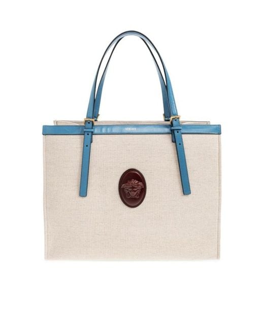 Versace White Rivière Large Tote Bag