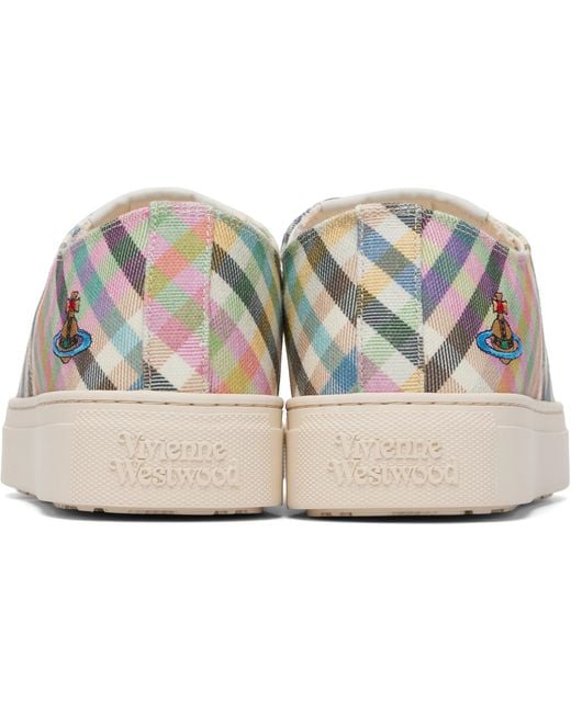 Vivienne Westwood White Low-Top Lace-Up Sneakers for men