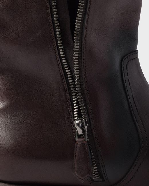 Prada Brown Ankle Boots
