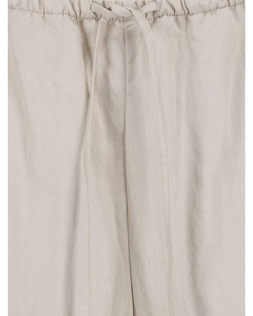 DUNST Gray Drawstring Wide-Leg Pants