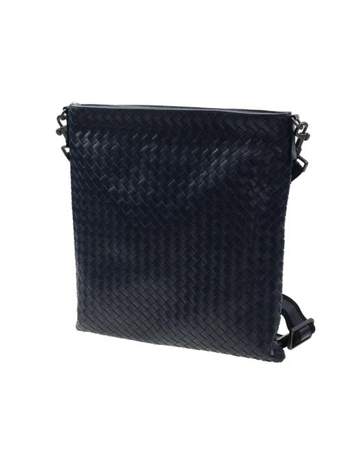 Bottega Veneta Blue Zippered Shoulder Bag for men