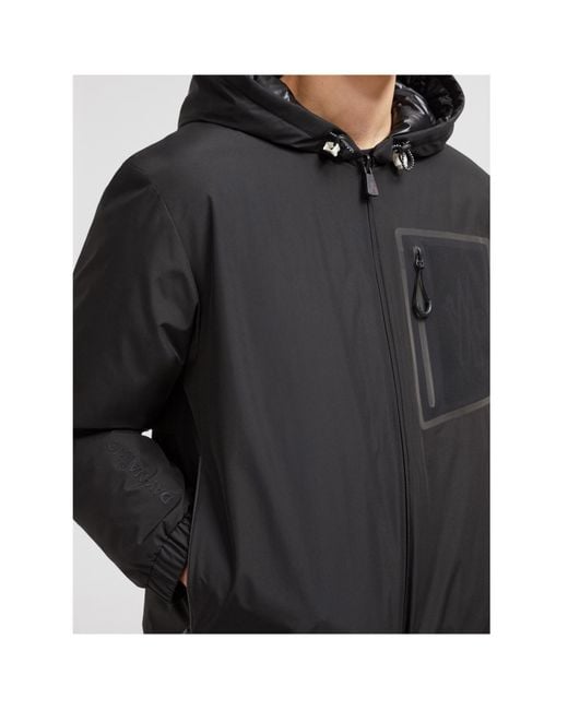 Moncler Black Bergun Reversible Short Down Jacket for men