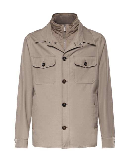 Moorer Natural Four-Pocket Field Coat for men