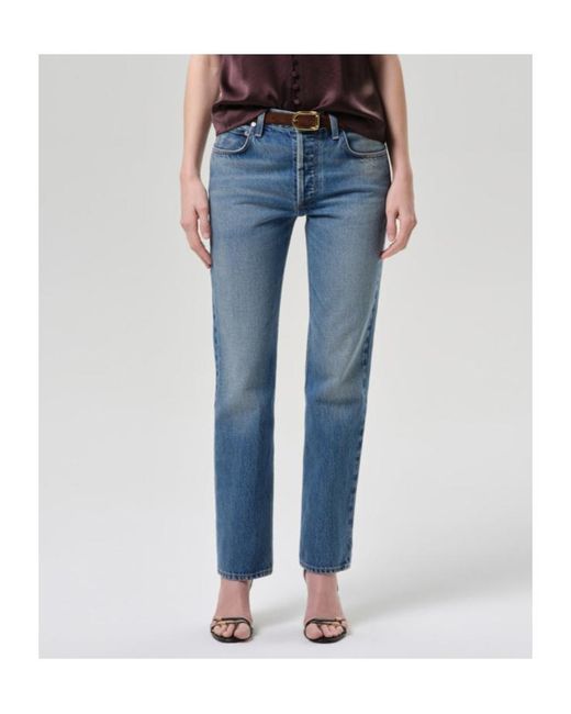 Citizens of Humanity Blue Belt-Loop Jeans