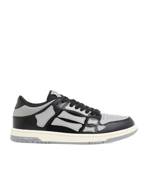 Amiri Gray Round Toe Low-Top Casual Shoes for men