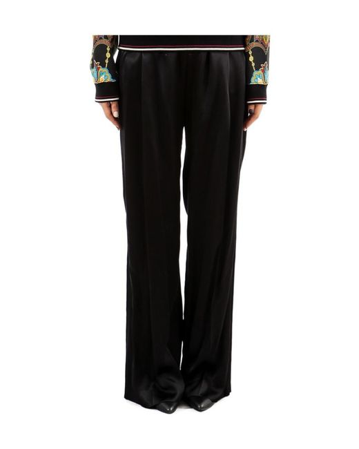 Givenchy Black Wide-Leg Casual Pants