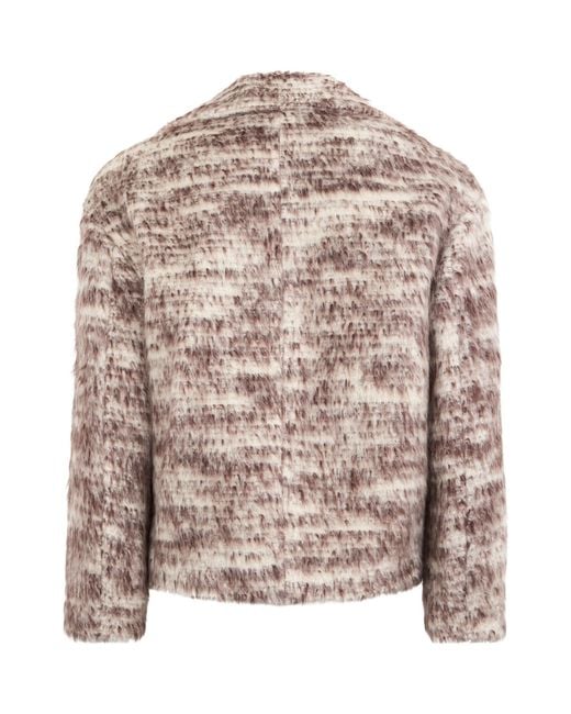 Peserico Pink Structured Double-Breasted Blazer