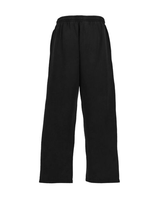 Martine Rose Black Wide-Leg Sweatpants for men