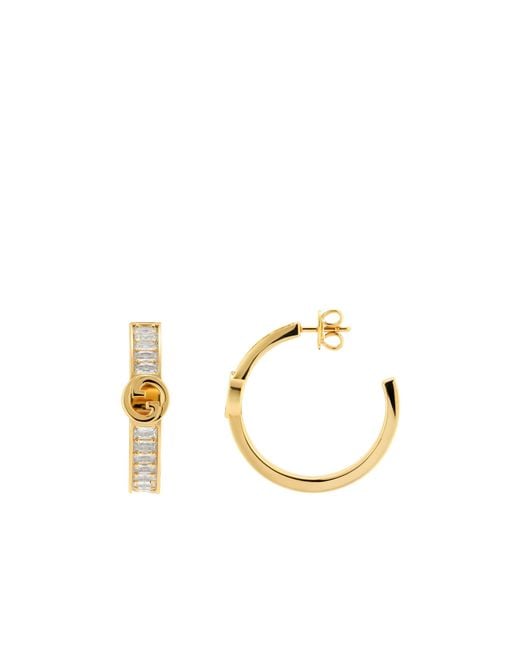 Gucci Metallic Blondie Crystal Earrings