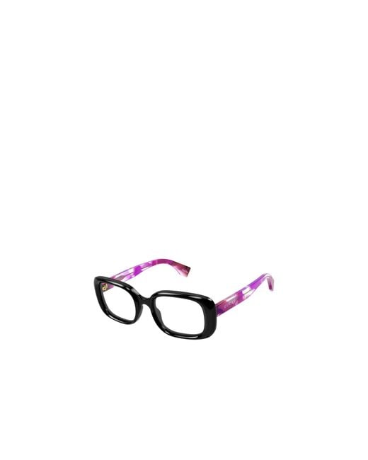 Gucci White Eyewear Rectangle Frame Glasses