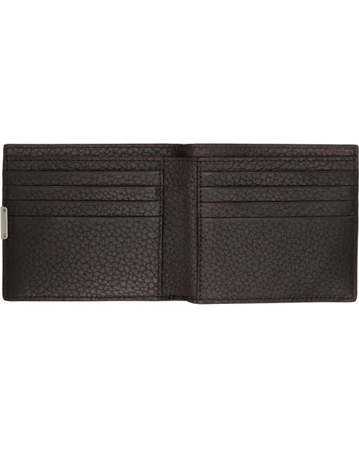 Lemaire Black Soft Tab Bifold Wallet for men