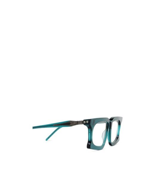 Kuboraum Blue D73 Rectangular-Frame Glasses for men
