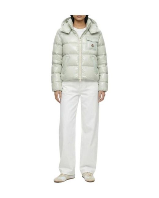 Moncler Gray Hooded Down Jacket