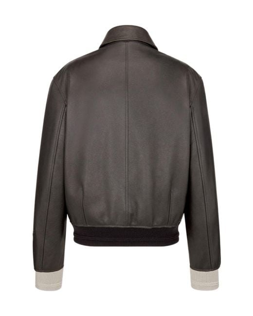 Dior Gray Homme Couture Zip-Up Long-Sleeved Jacket for men