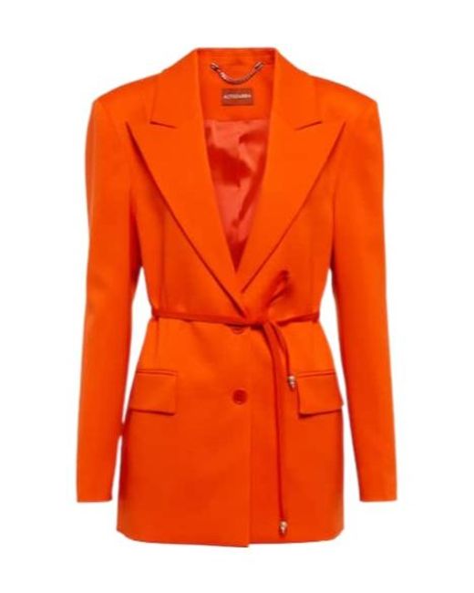 Altuzarra Orange Fenice Wool Blazer