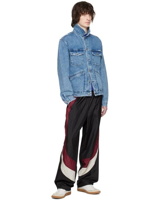 Isabel Marant White Logo Printed Lace-Up Sneakers for men