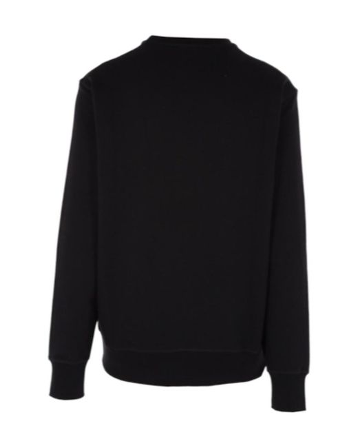 McQueen Black Logo Printed Crewneck Sweatshirt for men