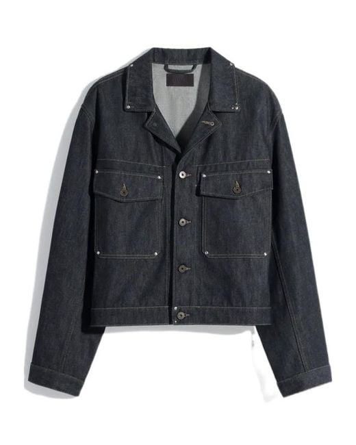 Lemaire Black Trucker Jacket for men