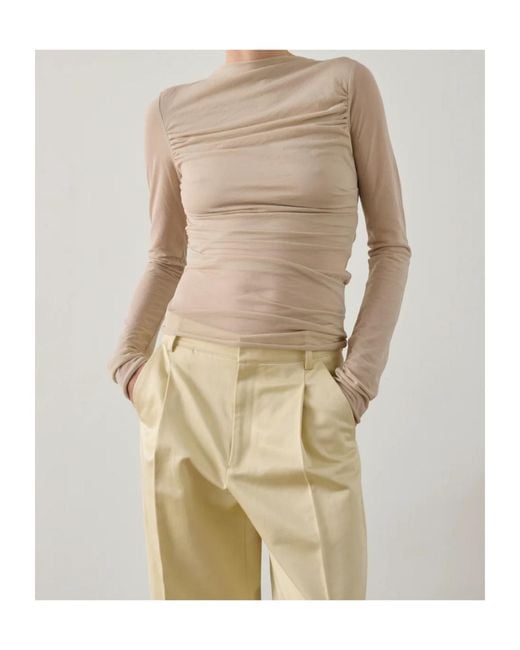 Soeur Natural Ruffled T-Shirt
