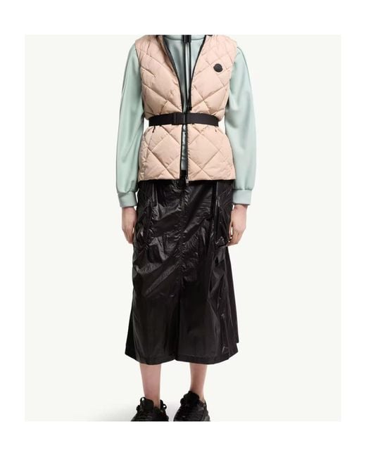 Moncler Black Cargo Midi Skirt