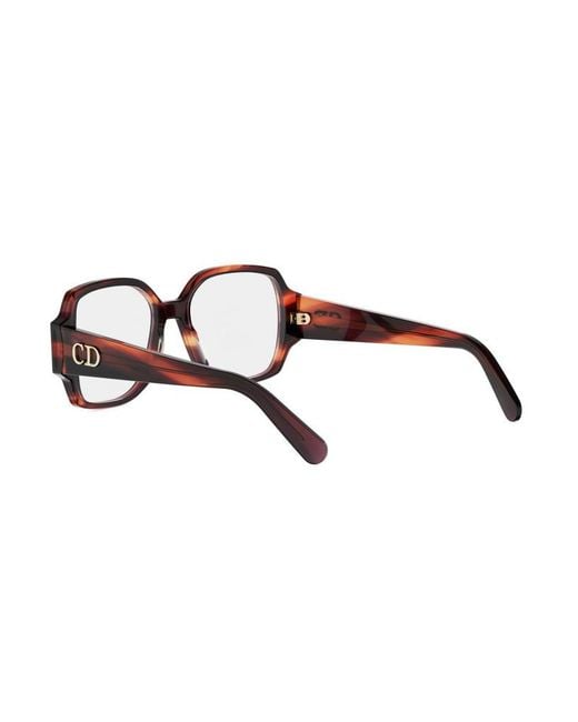 Dior Metallic Eyewear Square Frame Glasses