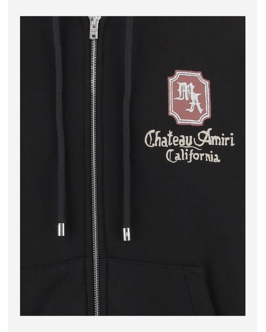 Amiri Black Zip-Throughs for men