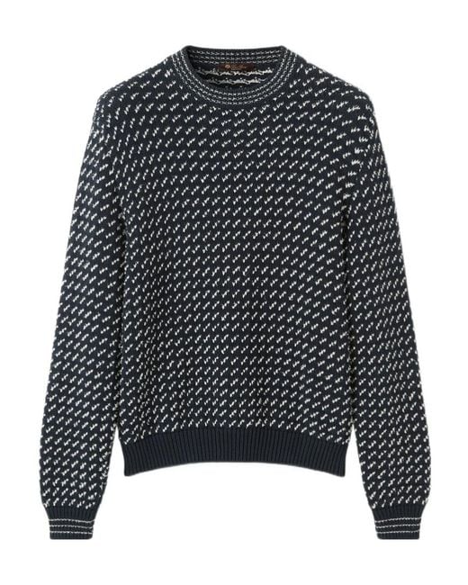 Loro Piana Black Yawl Crewneck for men