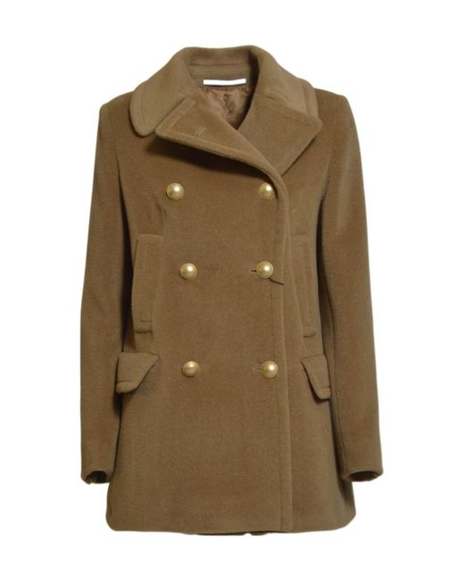 Tagliatore Green Blanche Double Breasted Coat
