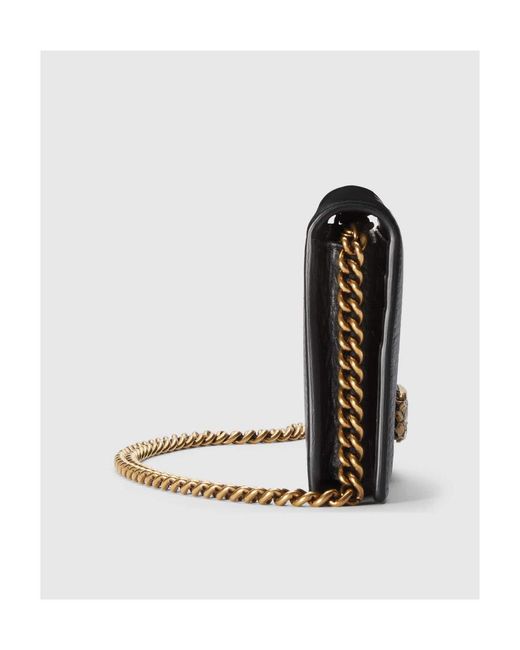 Gucci Black Interlocking G Wallet On Chain