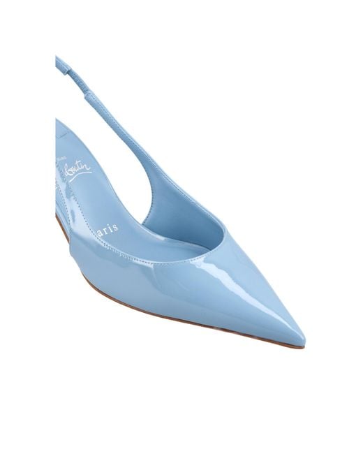 Christian Louboutin Blue Miss Z Slingback Pumps