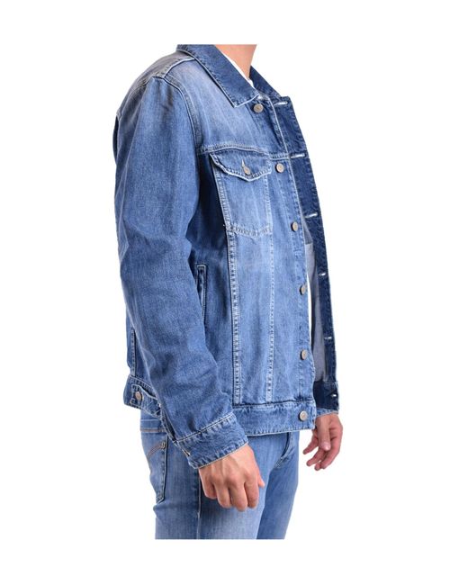 Dondup Blue Button Denim Jacket for men