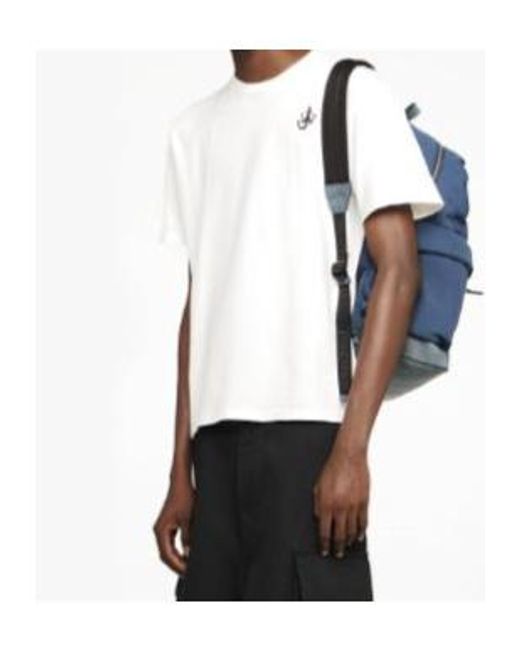 J.W. Anderson White Jw Anderson Anchor Embroidered T-Shirt for men