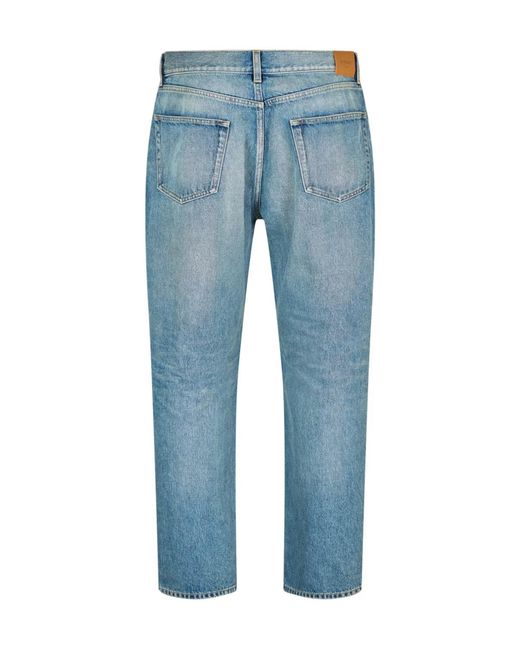 Saint Laurent Blue Straight Jeans for men