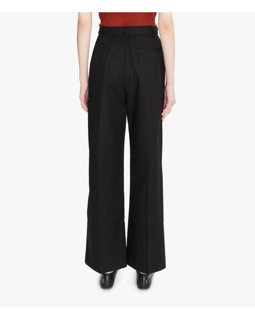 A.P.C. Black Tressie Button Detailed Straight Leg Trousers