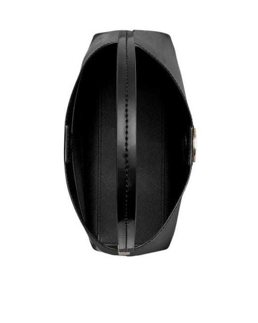 Tory Burch Black Robinson Spazzolato Hobo Bag