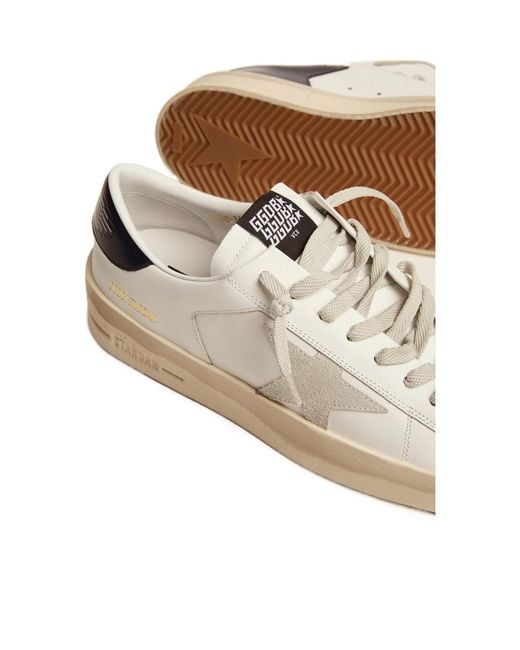 Golden Goose Deluxe Brand Natural Stardan Lace-Up Sneakers for men