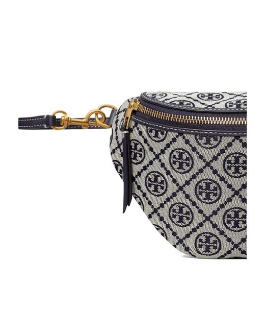 Tory Burch Gray T Monogram Belt Bag