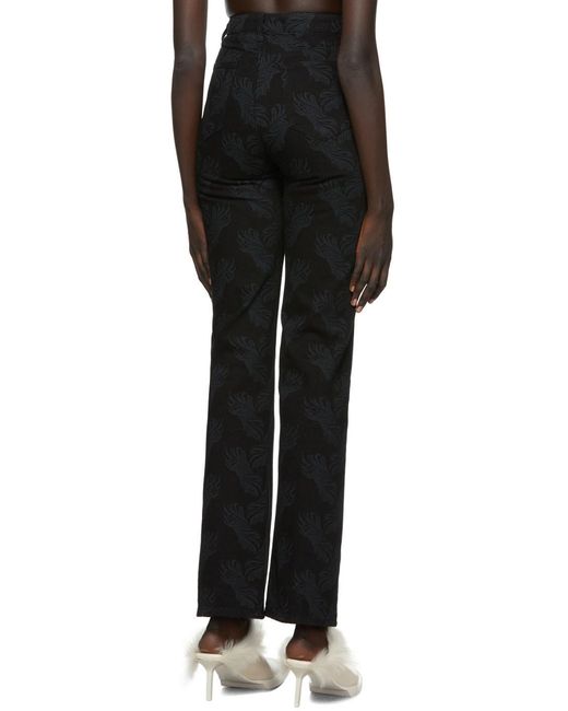 we11done Black Logo Jeans