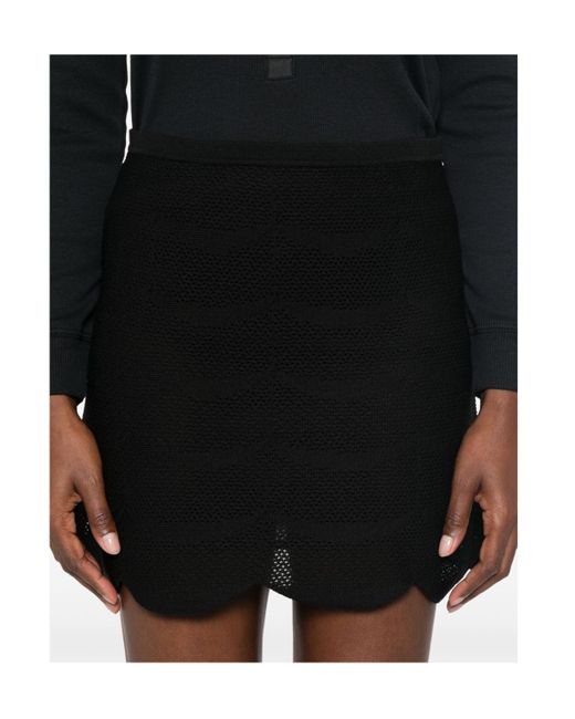 Tom Ford Black Scalloped Skirt