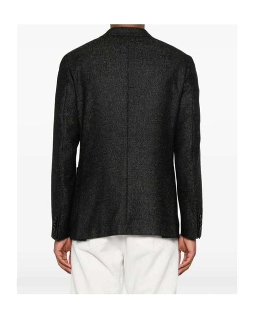 Zegna Black Single-Breasted Suit Jacket for men