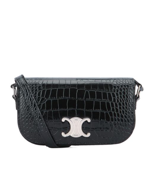 Céline Black Flap Shoulder Bag for men