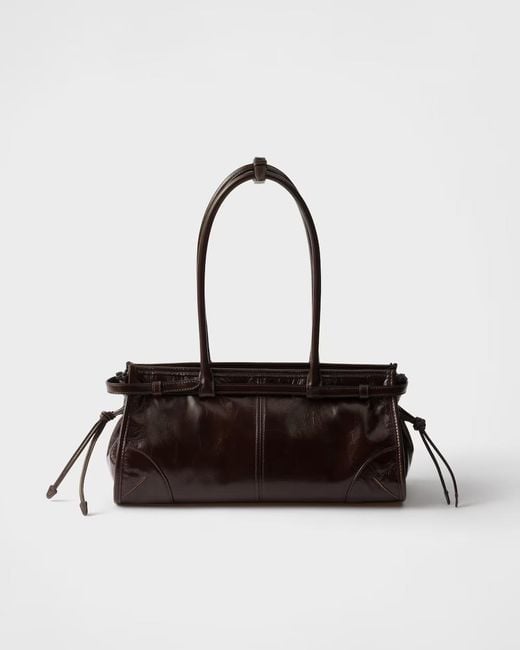 Prada Black Bonnie Triangle-Logo Handbag