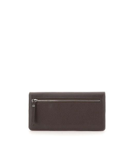 Gianni Chiarini Brown Grain Continental Wallet
