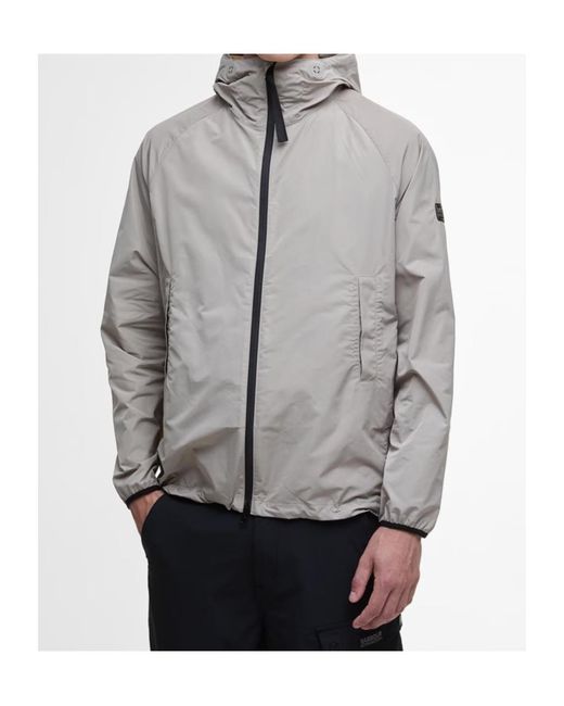 Barbour Gray Porter Showerproof Jacket for men