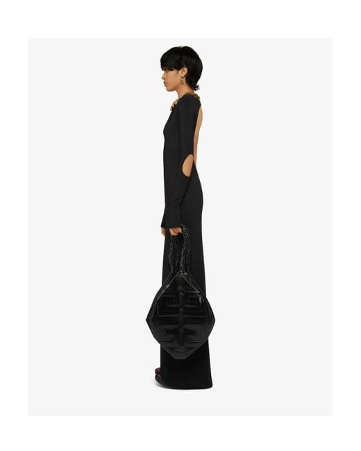 Givenchy Black Cut-Out Long-Sleeve Maxi Dress